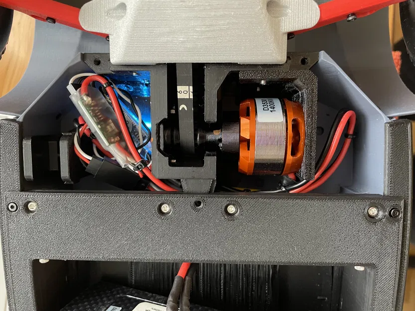 Tay servo, puli motor brushless và đèn pha LED 3mm cho xe buggy 3Dsets model 7 - Image 4