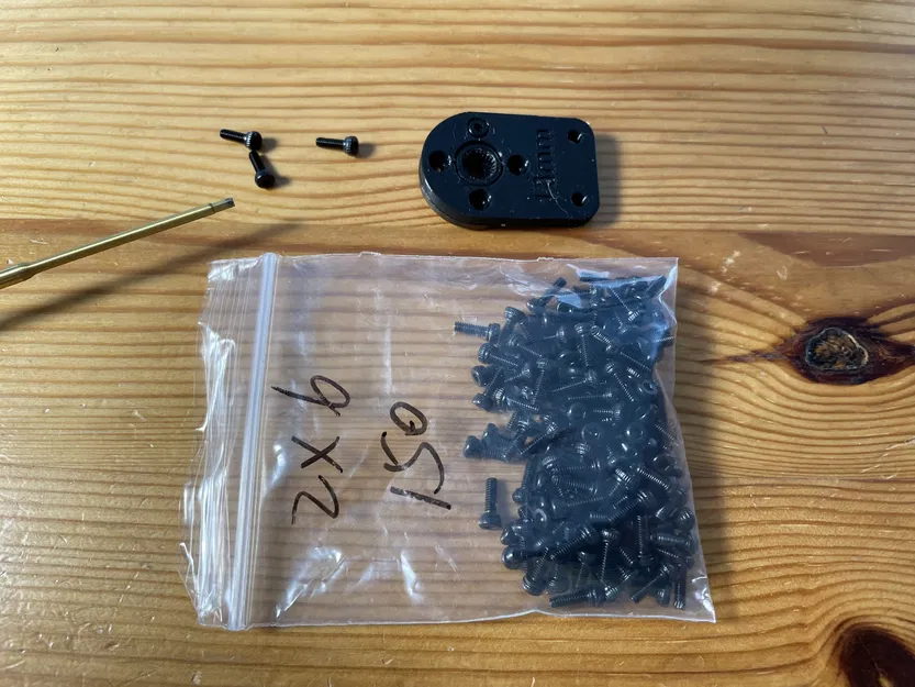 Tay servo, puli motor brushless và đèn pha LED 3mm cho xe buggy 3Dsets model 7 - Image 8