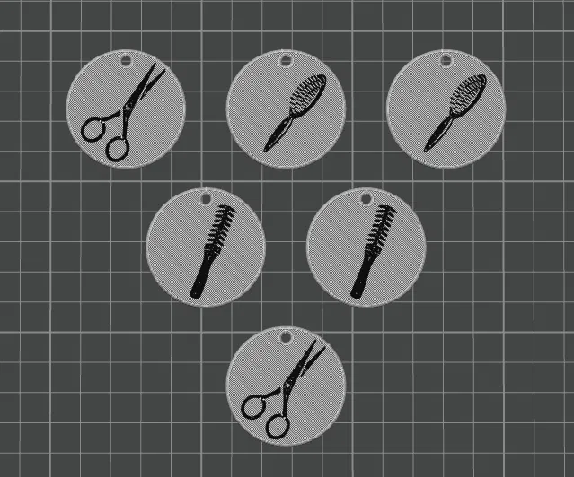 MÓC KHÓA TIỆM LÀM TÓC - Image 2