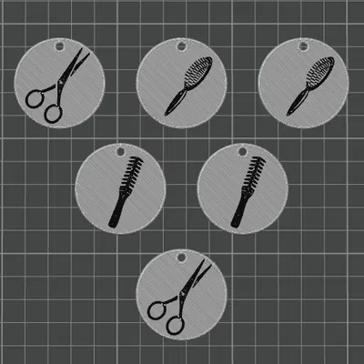 MÓC KHÓA TIỆM LÀM TÓC