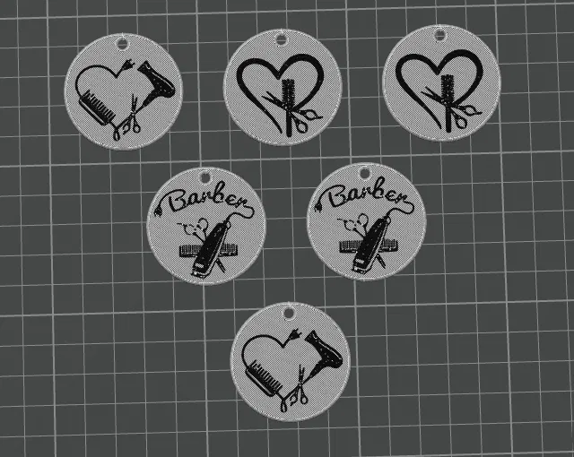 Móc khóa kiểu tóc - Image 2