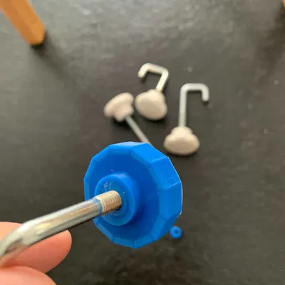 Tay quay xoay cho dựa lưng xe trượt tuyết (M6)