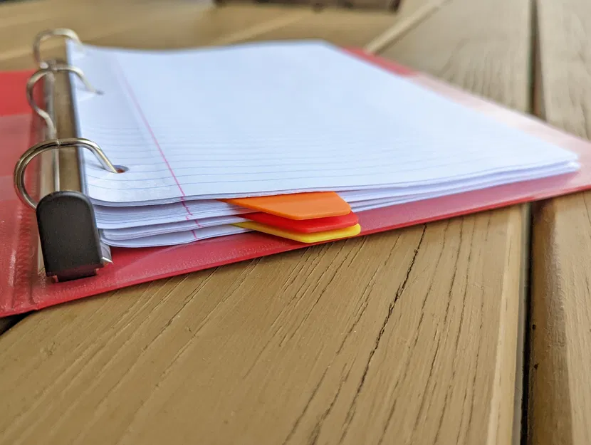 Vật chia ngăn bìa còng - Đánh dấu trang cho bìa còng 3 lỗ - Image 3