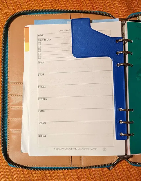 Dấu Trang Đơn Giản Cho Sổ Bìa Còng A5 - Image 1