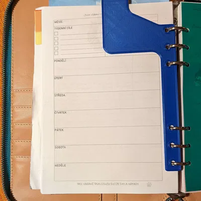 Dấu Trang Đơn Giản Cho Sổ Bìa Còng A5