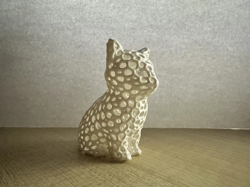 Mô Hình 3D Mèo Voronoi Độc Đáo - Image 1