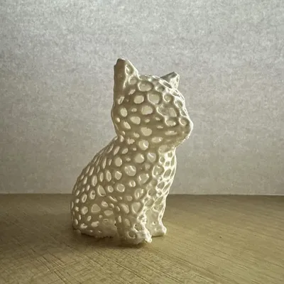 Mô Hình 3D Mèo Voronoi Độc Đáo