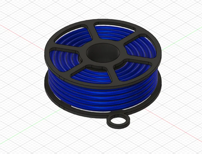 Móc Khóa Cuộn Dây In 3D - Image 1