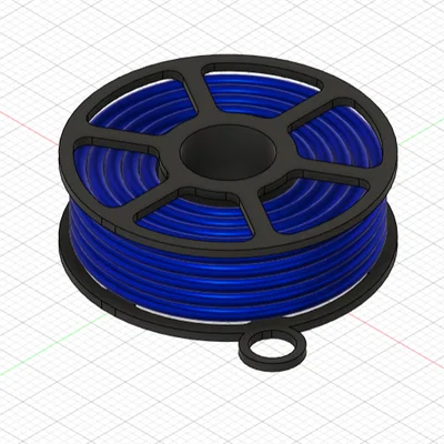 Móc Khóa Cuộn Dây In 3D