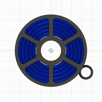 Móc Khóa Cuộn Dây In 3D