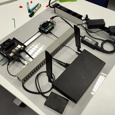 Giá đỡ Din-Rail cho Nvidia Jetson Orion Nano