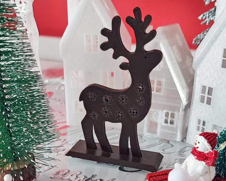 Tuần lộc Giáng sinh trang trí bông tuyết - Image 1