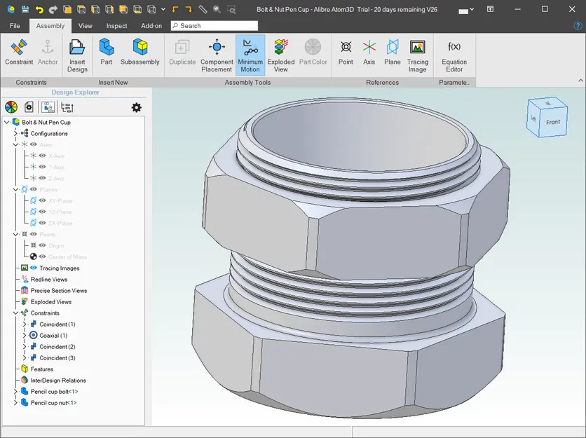 Ly cắm bút Bu Lông và Đai Ốc - Image 2