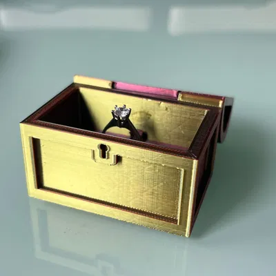 Hòm Cổ/Rương Kho Báu (Hỗ Trợ Đựng Nhẫn)