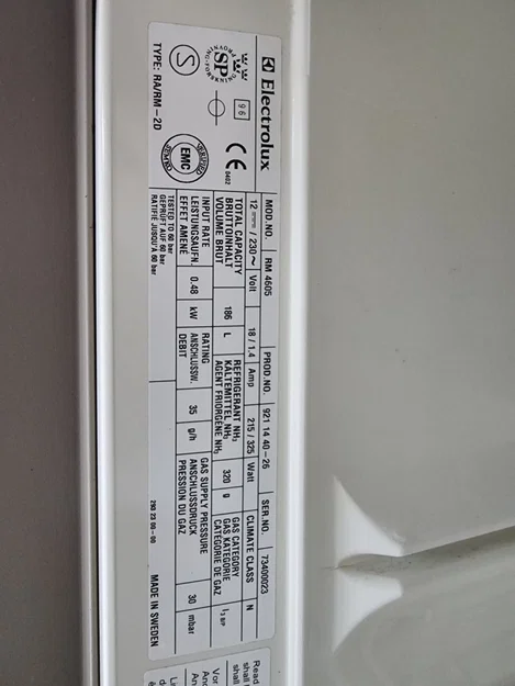 Tay nắm tủ lạnh Elektrolux loại RA/RM-2D, RM 4605 - Image 2