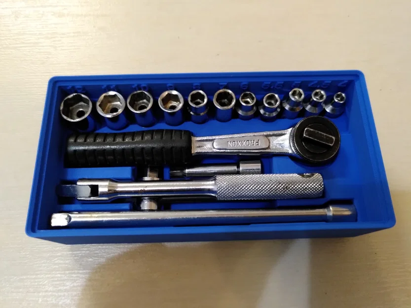 Giá đỡ cờ lê cóc Proxxon 1/4" Gridfinity - Image 1