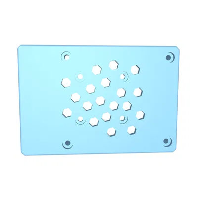 Nắp hộp adapter PI4B có quạt 30mm