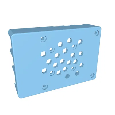 Nắp hộp adapter PI4B có quạt 30mm