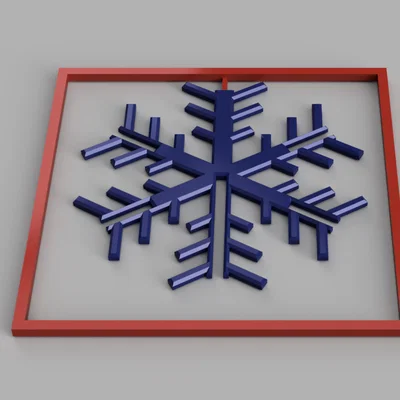 Bông Tuyết Gấp Gọn 3D