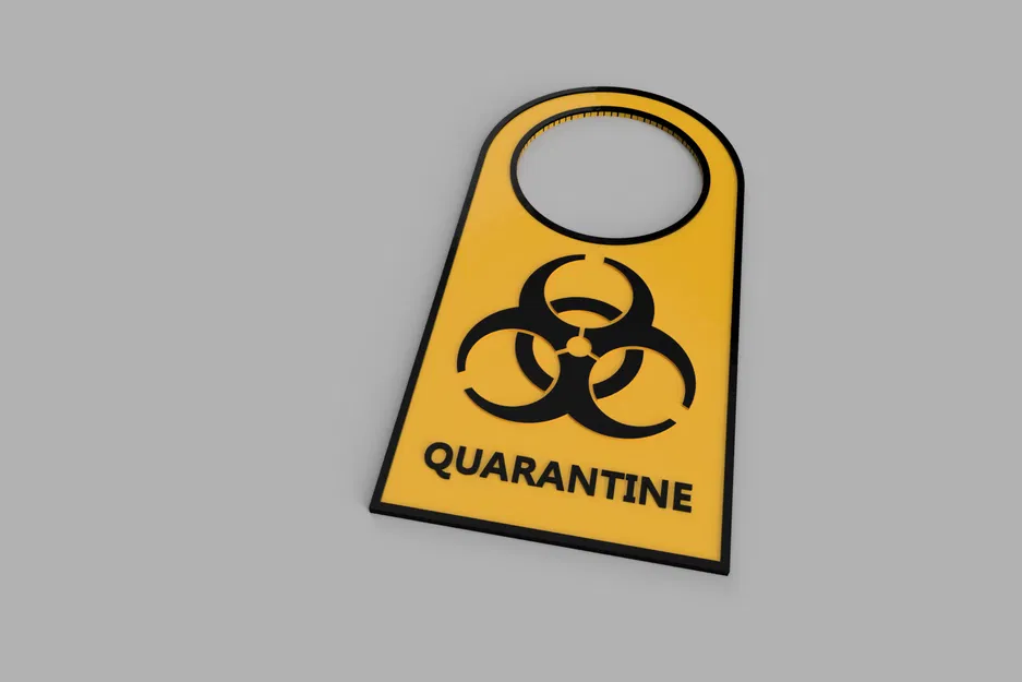 Biển báo cách ly cho tay nắm cửa - Image 2