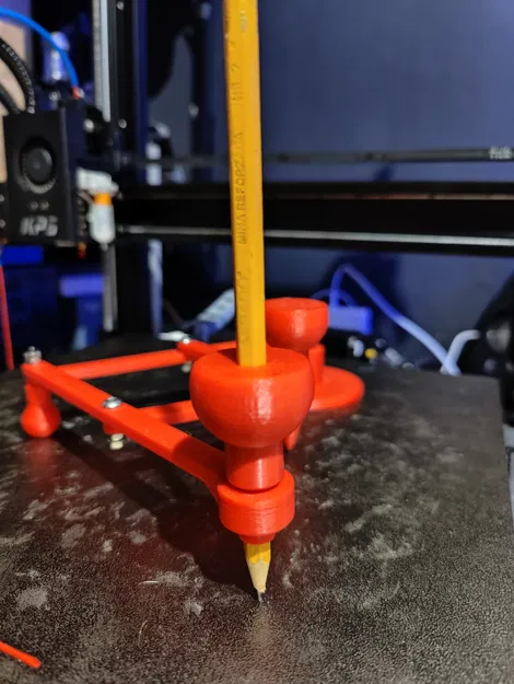 Cái kẹp bút chì cho máy vẽ Pantograph bằng Sharpie - Image 2