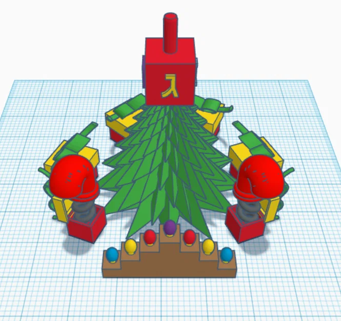 Mô Hình Đón Christma-Channu-Kwanzaa-Day - Image 1