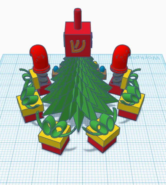 Mô Hình Đón Christma-Channu-Kwanzaa-Day - Image 2