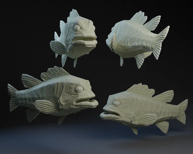Mô hình Cá Lóc Lớn (Large Mouth Bass) 3D - Image 1
