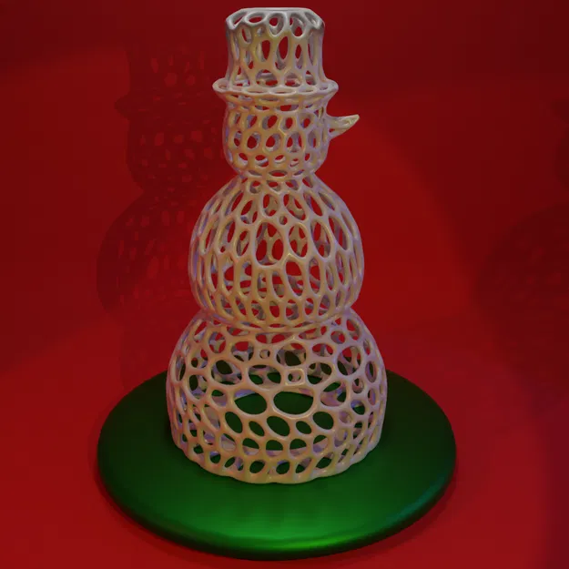 Người Tuyết Voronoi Kiêm Chân Nến LED - Image 3