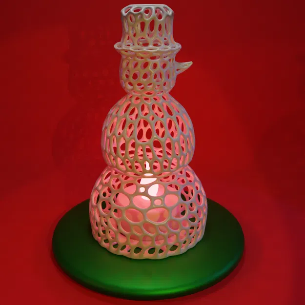 Người Tuyết Voronoi Kiêm Chân Nến LED - Image 4