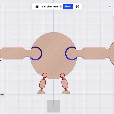 Ông Kẹ Móng Vuốt Khớp In Liền