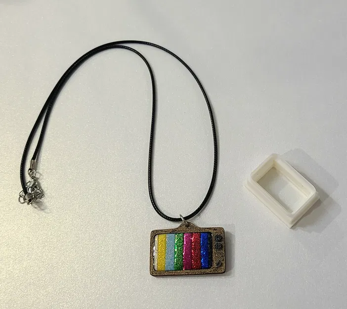 Móc Khóa Khung Tivi Kiểu Retro Kèm Khuôn Cắt Đất Sét - Image 3