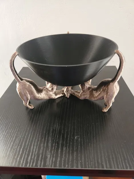 Tô Mèo Vươn Vai Kèm Chuột - Image 1