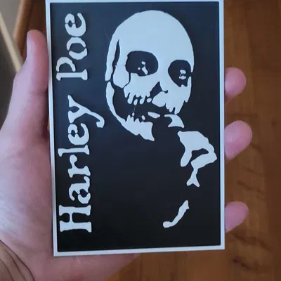 Decal Treo Tường Hình Bìa Album Harley Poe