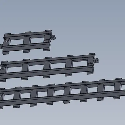 Đường ray Duplo, Ngã tư, Cong, dài thêm