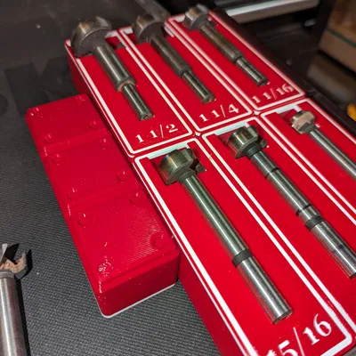 Kệ Giữ Mũi Khoan Forstner Chuẩn SAE Gridfinity Cán 3/8"