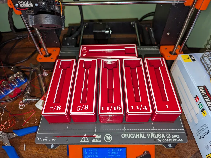 Kệ Giữ Mũi Khoan Forstner Chuẩn SAE Gridfinity Cán 3/8" - Image 3