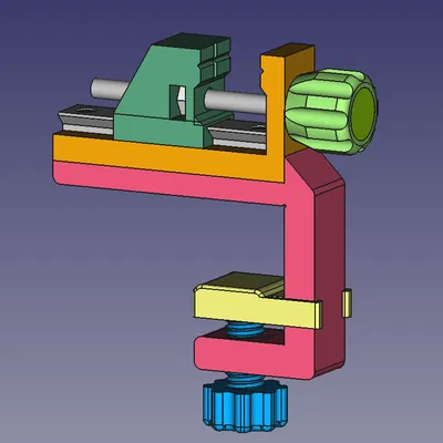 Ngàm kẹp bàn cho kềm mini 3.0 => in 100% thành công