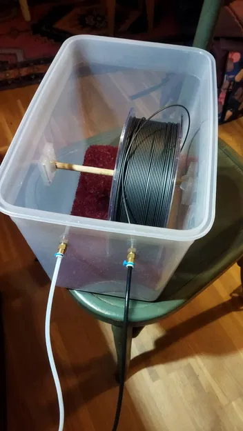 Giá đỡ có thể tùy chỉnh cho thanh cuộn dây trong hộp đựng filament - Image 3