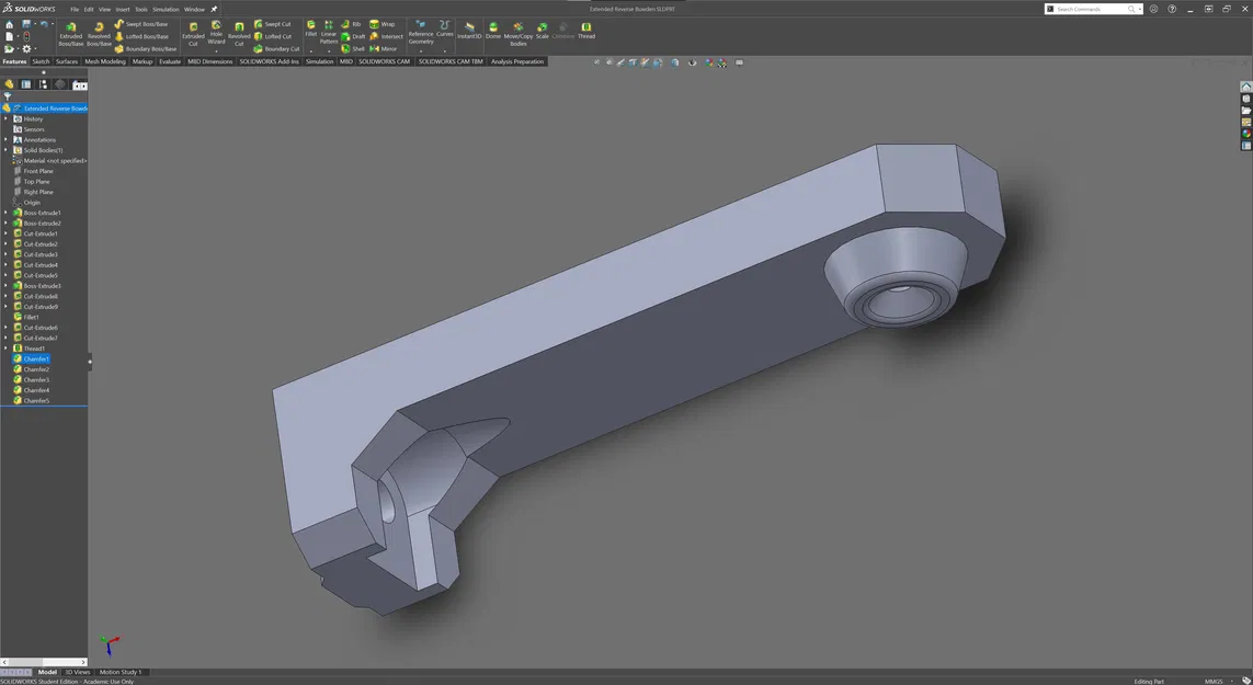 Tay Nối Bowden Đảo Ngược Mở Rộng Kiểu Bear - Image 1