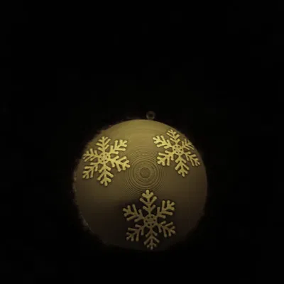 Quả cầu Giáng sinh có đèn LED