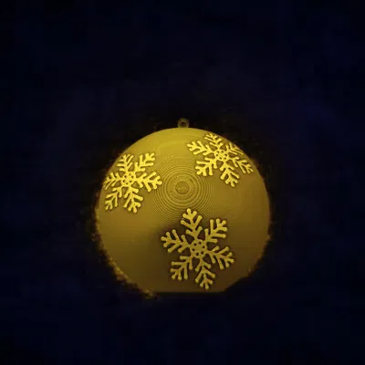 Quả cầu Giáng sinh có đèn LED
