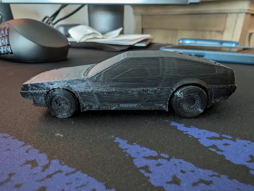 Mô hình Delorean DMC-12 in liền với bánh xe chạy được - Image 3