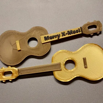 Móc Khóa Trang Trí Giáng Sinh Đàn Ukulele