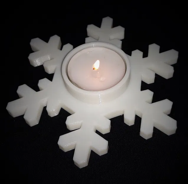 Đế nến hình bông tuyết - Image 1