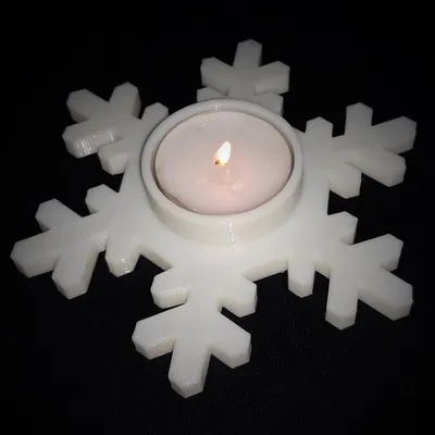 Đế nến hình bông tuyết