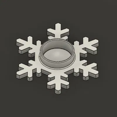 Đế nến hình bông tuyết