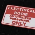 Biển Báo Khu Vực Điện – Chỉ Dành Cho Nhân Viên Được Ủy Quyền - Thumbnail 1