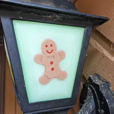 Đèn Hiên Nhà Chủ Đề Giáng Sinh - Hình Bánh Gừng