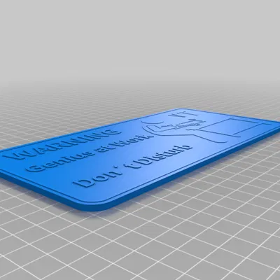 Biển Báo-Thiên Tài Đang Làm Việc